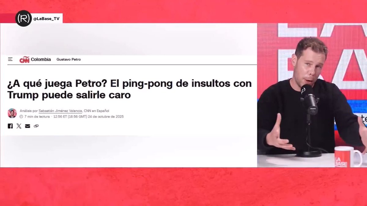 ¿Qué dicen los medios sobre la ofensiva de Donald Trump contra el presidente de Colombia, Gustavo Petro, y su entorno? 📰🤔 Manu Levin 👇🏽 📺 LA BASE |