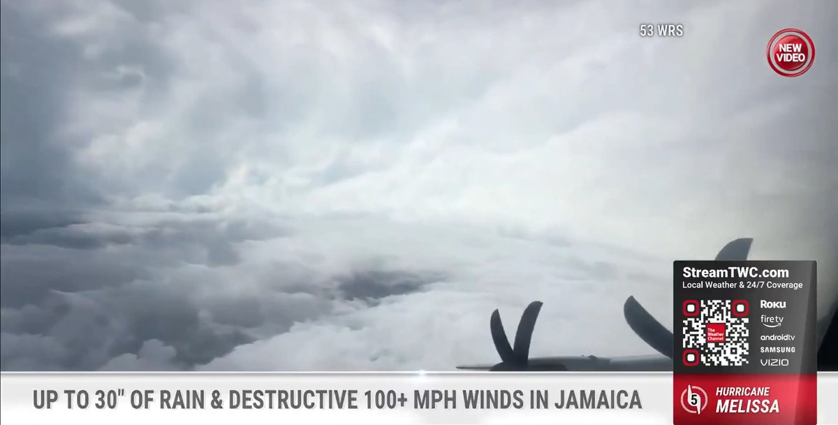 An incredible look inside the eye of Hurricane Melissa via NOAA's Hurricane Hunters ⬇️