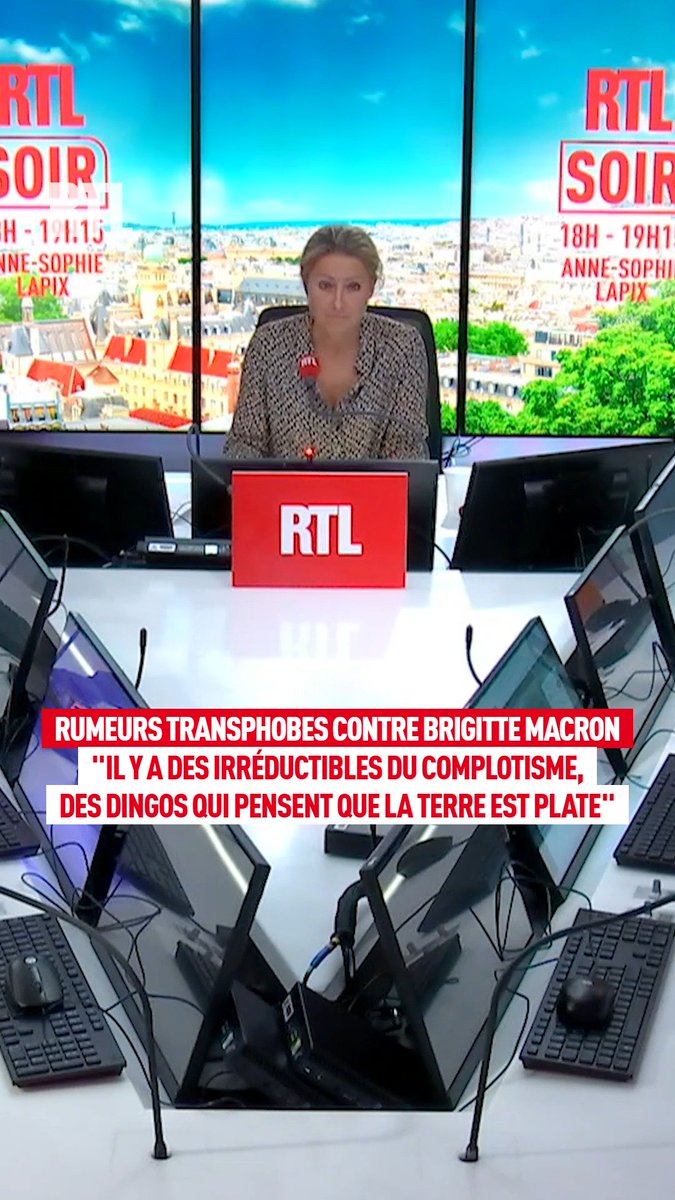 Rumeurs transphobes contre Brigitte Macron : la Première dame va prouver "biologiquement" qu'elle est une femme, fallait-il en arriver là ? "Il y a des irréductibles du complotisme" Eric Dupond-Moretti, ancien garde des Sceaux, au micro d'Anne-Sophie Lapix #RTLSoir