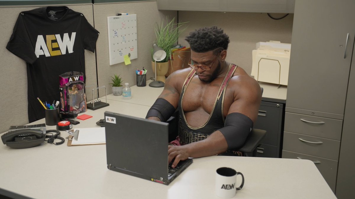 Just another day at the All Elite Wrestling offices
