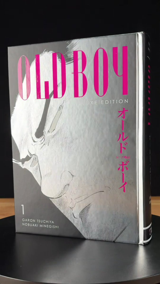 FIRST LOOK 🚨: Oldboy Deluxe Edition Volume 1 releases on January 6, 2026! Pre-order: Collects 800+ pages in the original 7x10" format. Features a new, noir-inspired cover made with metallic silver foil paper and more. #DHManga By Garon Tsuchiya and Nobuaki Minegishi