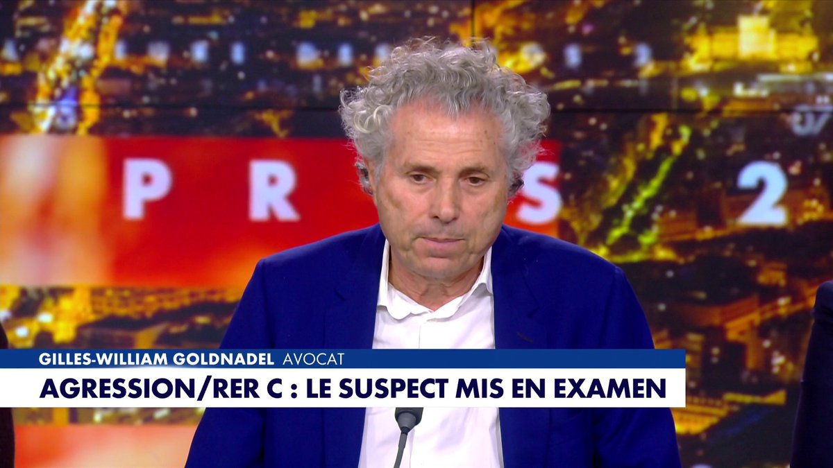 «La douleur des blancs n'atteint pas les féministes», martèle l'avocat Gilles-William Goldnadel, en revenant sur les agressions dans le RER C #HDPros2