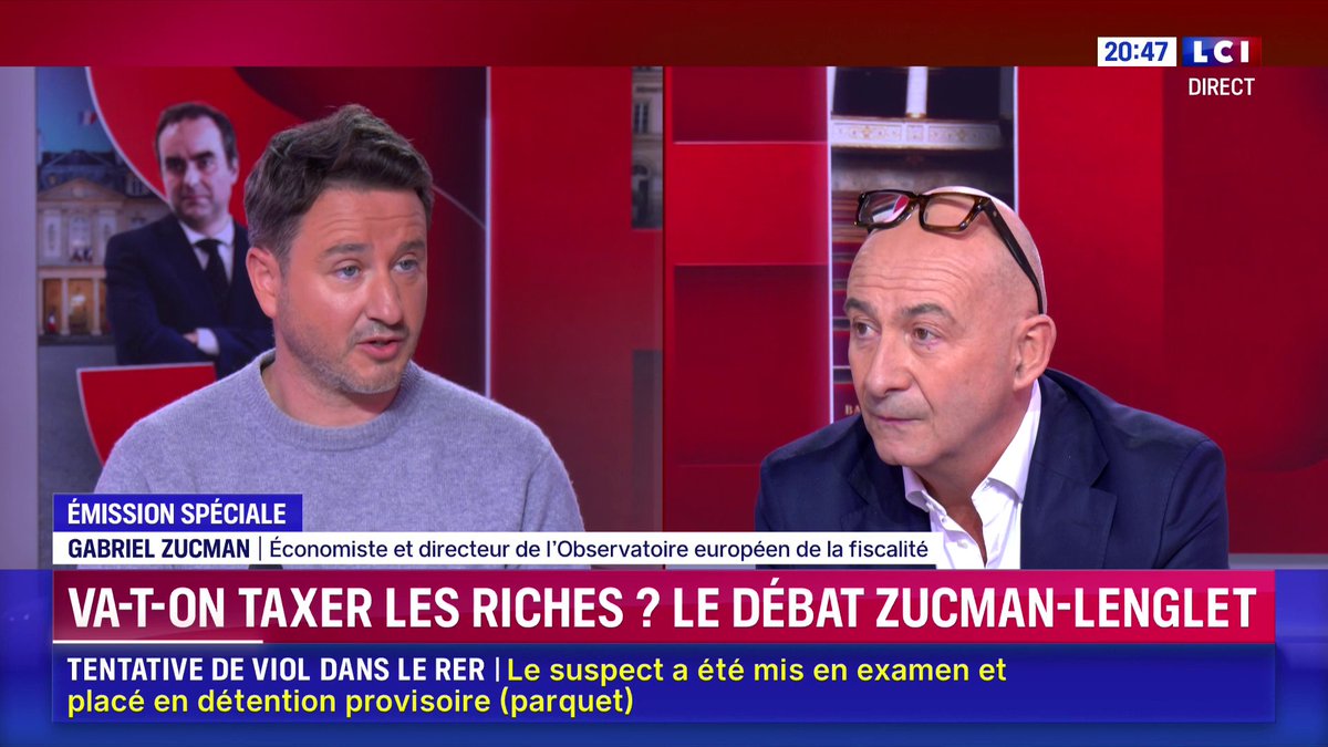 🗣 "Les milliardaires payent très peu d'impôt sur le revenu. C'est vrai si on regarde l'ensemble de l'intervention de la puissance publique, bien sûr elle est très redistributive, mais cela ne change rien au problème." ➡ Gabriel Zucman sur LCI
