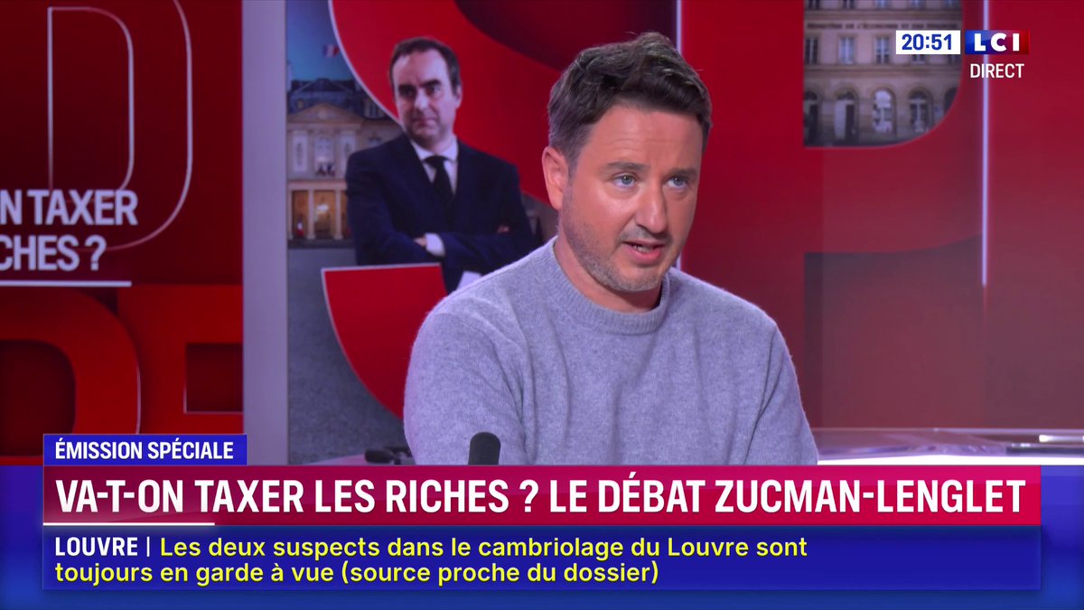 🗣 "On a des grandes fortunes qui sont passées en 1996 à 6% du PIB en patrimoine à 46% du PIB en presque 30 ans. Le poids des très grandes fortunes a explosé." ➡ Gabriel Zucman sur LCI