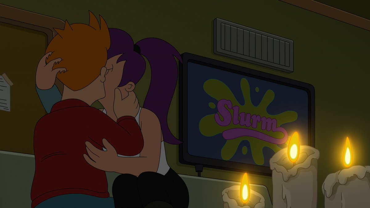 The Hypnotoad demands she wear the little black tank top. #Futurama