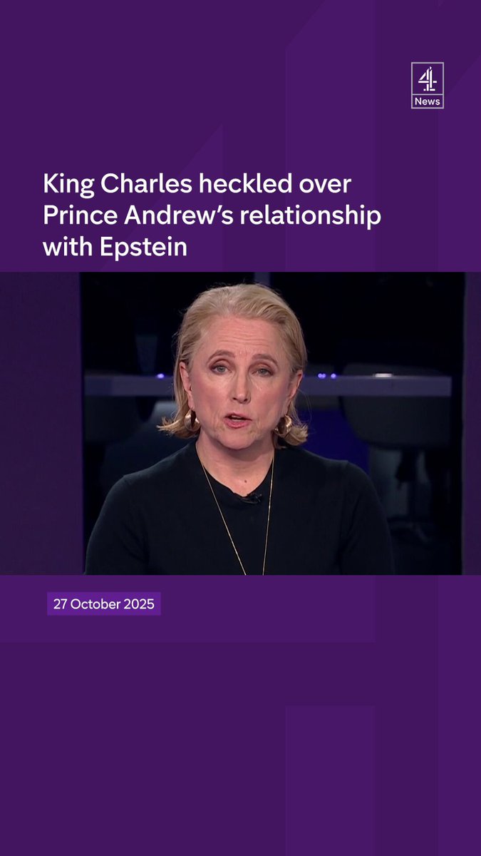 The King was heckled about what he knew of Prince Andrew’s relationship with Jeffrey Epstein during his visit to Lichfield Cathedral.