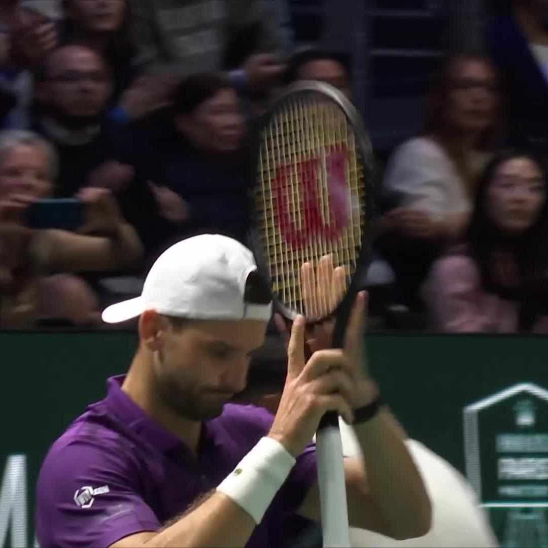🥹 An emotional win for Grigor Dimitrov, was visibly moved during his post-match interview Many thought that Wimbledon injury would keep him out until mid-2026…