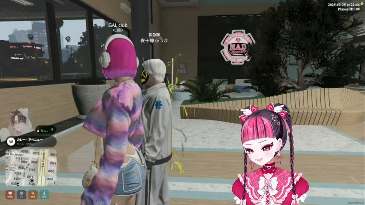 ふうまくん「まじでいい人。ぺいんとさんに出会ってめっちゃ変わった。あのひとの考え方が世界平和だから。救急隊で早く起こすのも、何千何万人って視聴者いる人がずっと同じ画面なのがダメだからって理由で、かっこいいなぁと思って。それをモットーにやってる」 #MadTownGTA