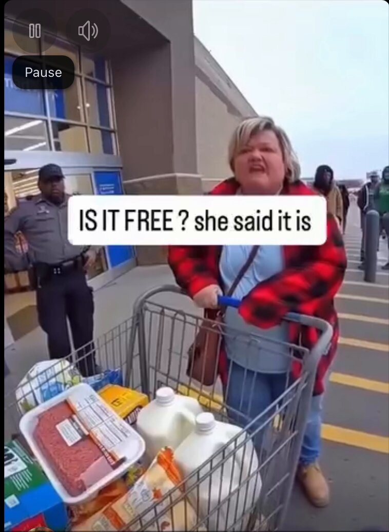 Trump supporter is arrested for stealing groceries because "The President said since there were no food stamps it was free". Trump's supporters will also suffer #Snap