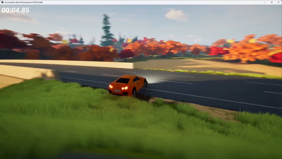 I added a timer, and trying to beat my best lap instantly made me feel on edge and nervous - this could be a game =)