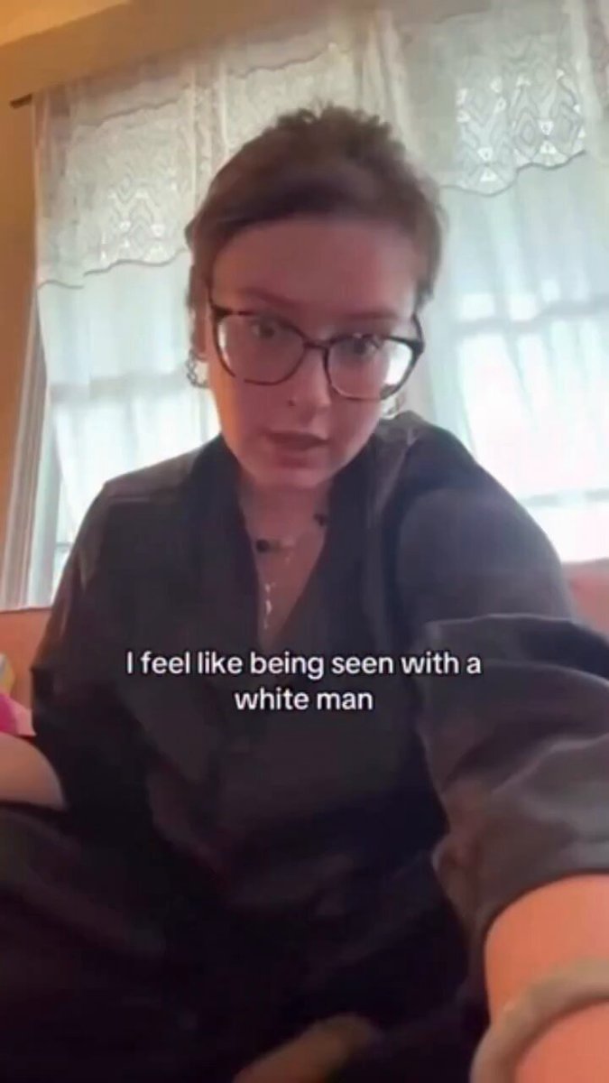 White liberal woman: “I feel like being seen with a white man would be so bad for my brand…not even romantically, just in general.”