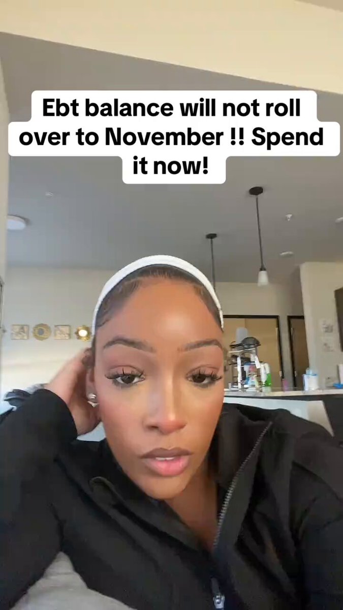 Woman warns fellow EBT recipients to “spend that money” before October 31, because “they finna take” any money thays’s leftover.