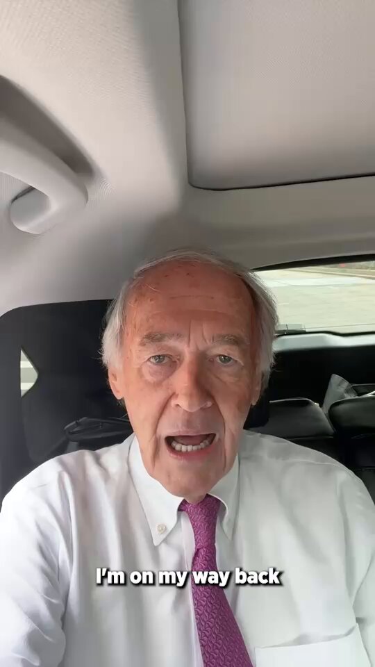 MAGA Republicans are driving us off a health care cliff as we prepare for jacked up premiums while families beg for relief. I’m on my way to D.C. to do my job and represent Massachusetts in the Senate. But first—I wanted to make a stop.