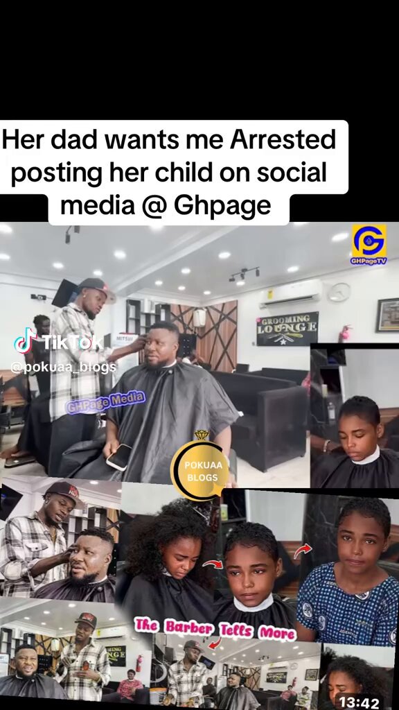 Barber who posted the viral hair trimming video of the newly enrolled student at Yaa Asantewaa Girls’ Senior High School says Father of the girl wanted him arrested