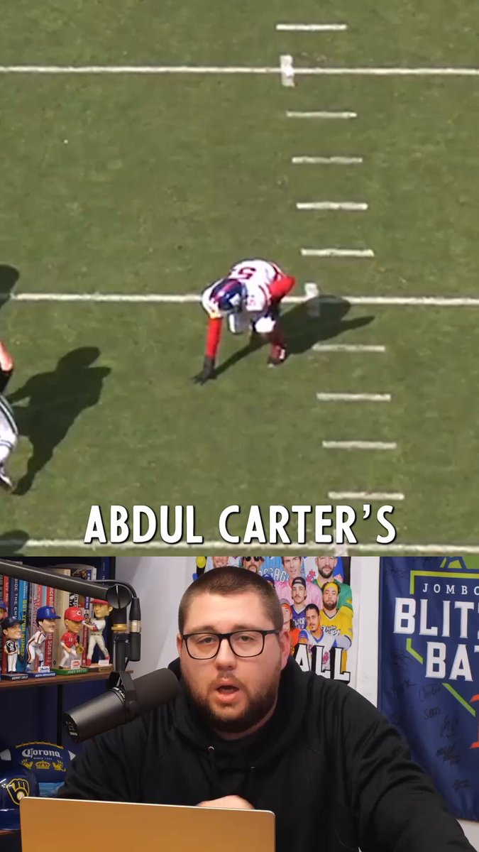 Abdul Carter's time is coming. It's not a matter of if but when. He's tied for 7th in pressures, tied for 1st in quick pressures and man does he get held a ton.