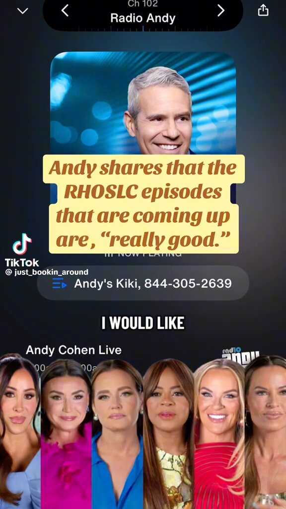 🎙️| Andy Cohen teases that the next couple of episodes are “really good”! #RHOSLC ❄️🛥️