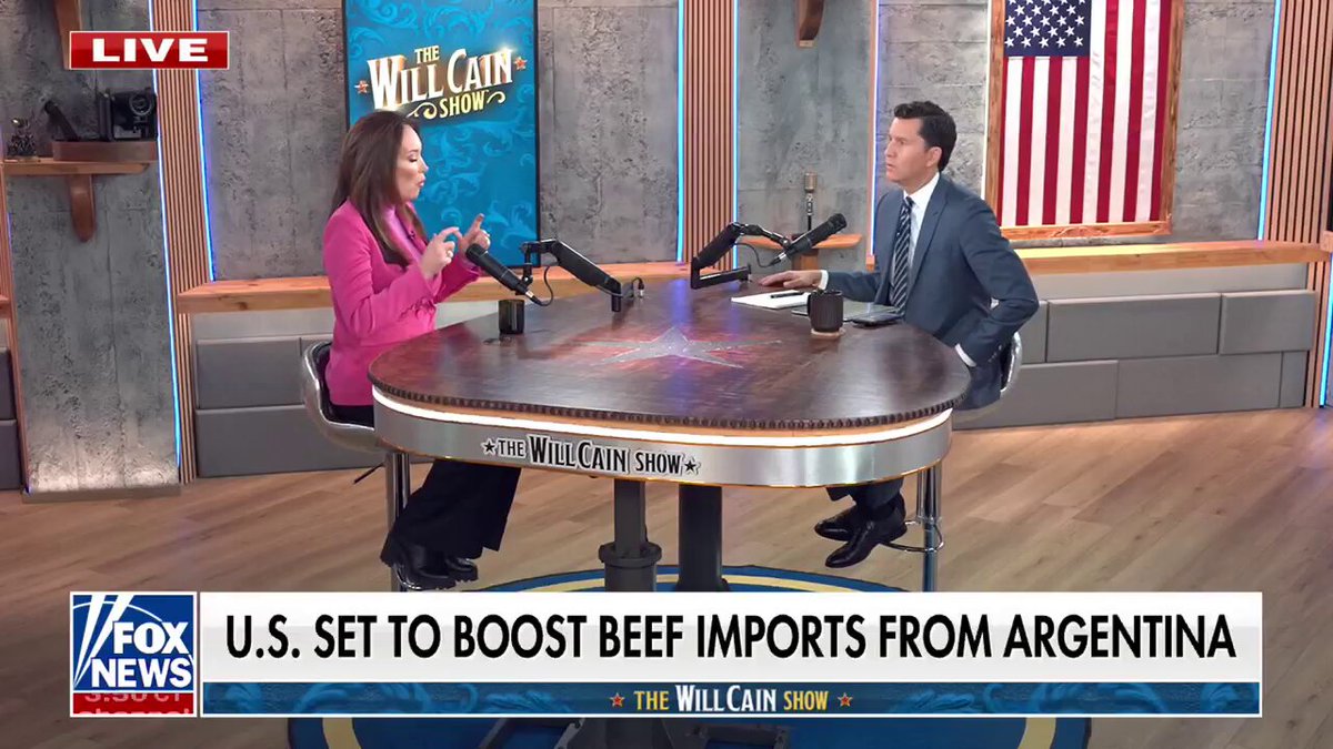 WHERE'S THE BEEF? Secretary Brooke Rollins on the Trump administration's plan to quadruple Argentinian beef imports: "At the end of the day, the herd size in America, supply and demand, is at its lowest size in 75 years. And it needs to grow."