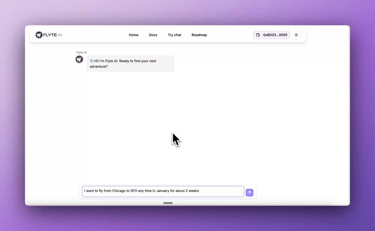 I was thinking 🤔... some people (like me) want to find the cheapest flight within a bland window of time, maybe anytime in January or anytime in the summer. Then was thinking how can I leverage x402 from Coinbase 🛡️? What do you think of an Advanced LLM Based Flyte Search that we leverage x402 to have an amount of credits to search across a large amount of days for your flight. A feature that doesn't exist on even Google Flights ✈️ Leave your thoughts down below!