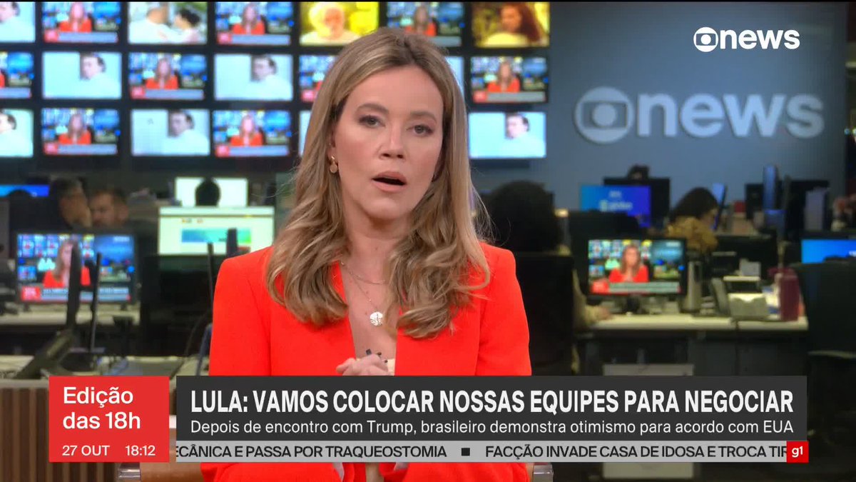 Natuza Nery: na avaliação de diplomatas brasileiros, é preciso encontrar uma forma de dar a Donald Trump um discurso de vitória sem que o Brasil tenha que entregar mãos e dedos. ➡️ Assista à #GloboNews: #Edição18