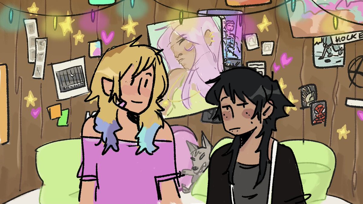 reposting my silly LIS #wenclair kissing as a goodnight <3
