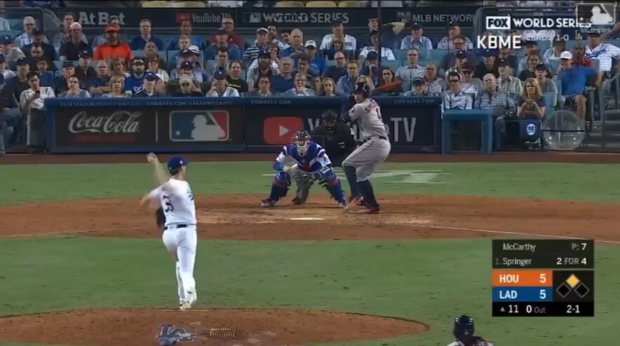 The last time George Springer played in the World Series at Dodger Stadium
