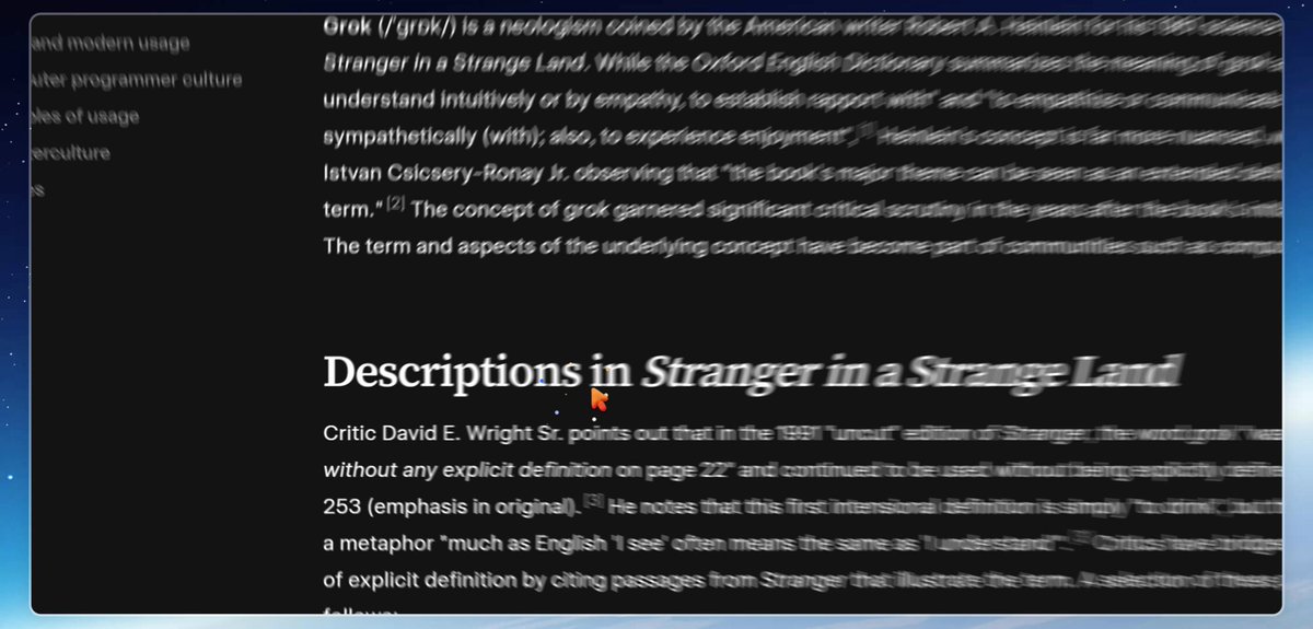 Grokipedia v0.1 Overview: ➤ It has a sleek modern UI &amp; more than 8,00,000 articles. ➤ It includes search, edit history, detailed references and a login. ➤ Each article also displays the last fact check time by Grok ensuring accuracy and trust for every user.