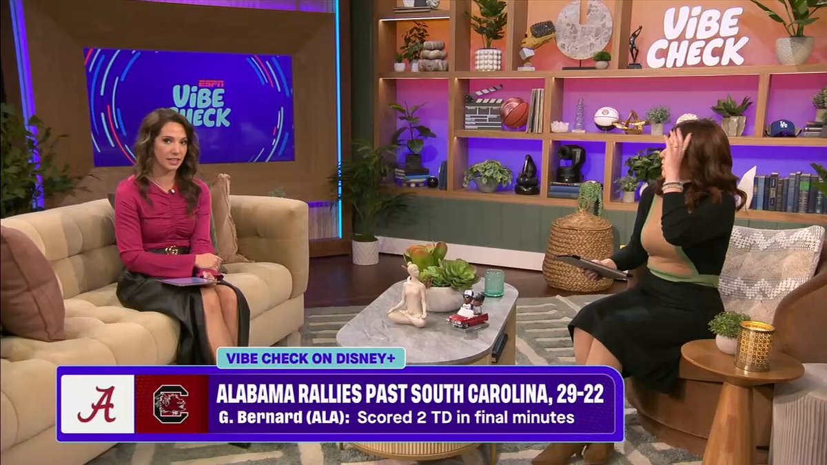 "[Alabama is] a CFP team. And they are a different team than they were a couple months ago." Courtney Cronin is bought in to the Bama hype 🔥 🏈 Stream Vibe Check exclusively on Disney+