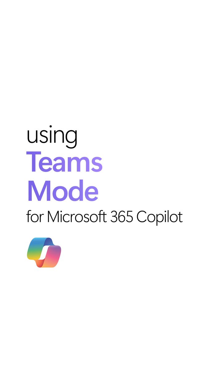 Turn prompting into a jam session with Teams Mode for Microsoft 365 Copilot. Once in the chat, Copilot can orchestrate multi-step tasks, draft content, and even surface relevant files from your Microsoft 365 ecosystem. Learn more: