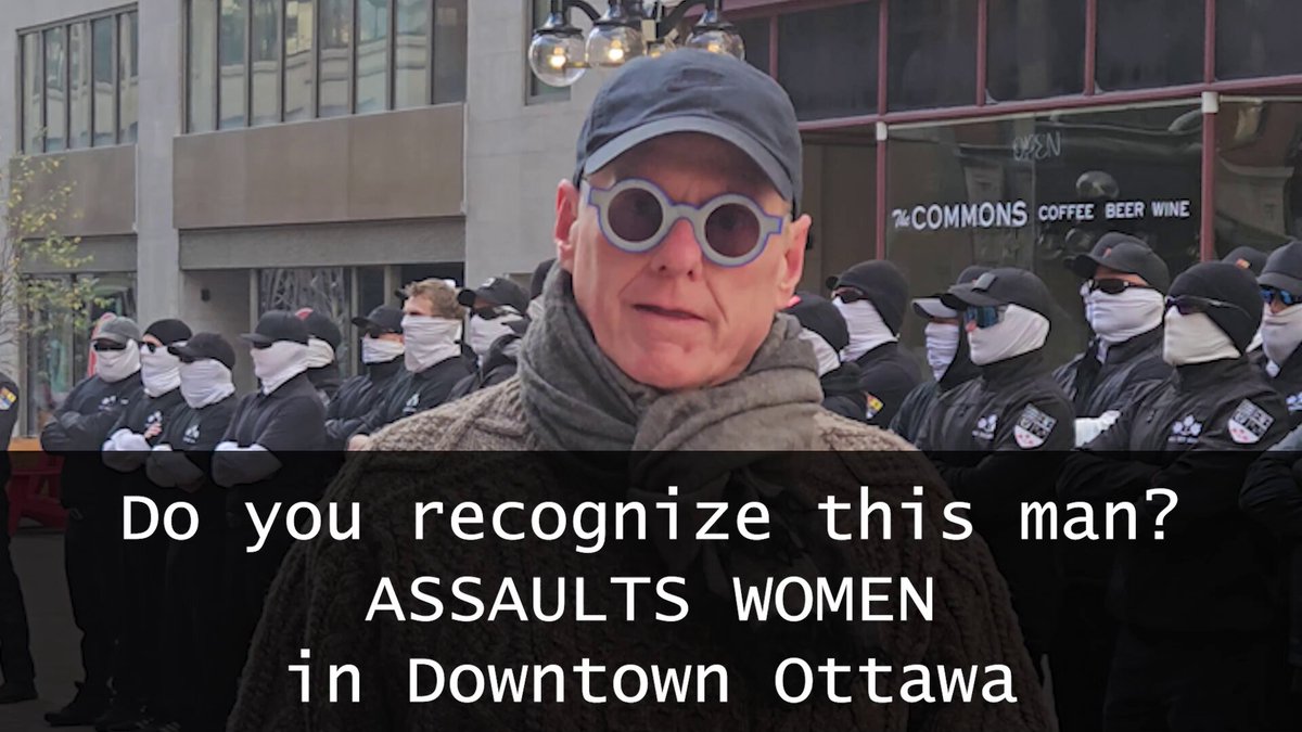 During the Second Sons demonstration in Ottawa, a deranged anti-White boomer assaulted a female bystander who had stopped to film the scene. They are seeking assistance in identifying this man so that he can be named and shamed and face potential criminal charges for this unprovoked attack. Please share. Second Sons Canada