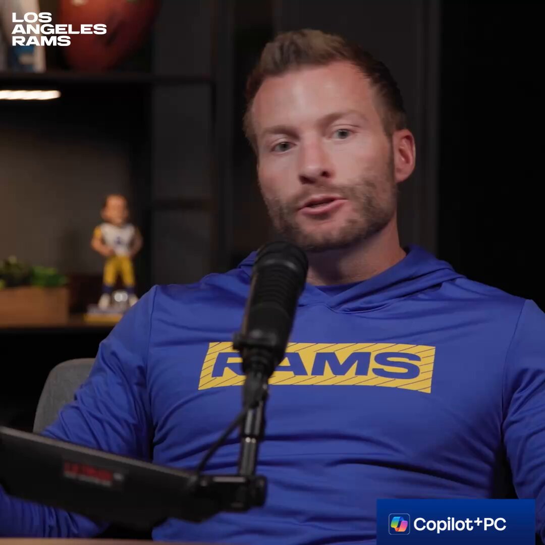 "There's still lots of football left." #RamsHouse | Microsoft Copilot + Microsoft