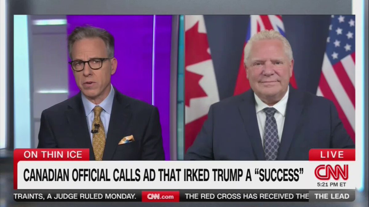 Ford: We wanted to get the message out. It had 11.4 billion impressions… A tariff on Canada is a tax on Americans. Trump ran on creating more jobs. We've seen five consecutive months manufacturing jobs are down. We've seen inflation go up. That's not what he ran on.