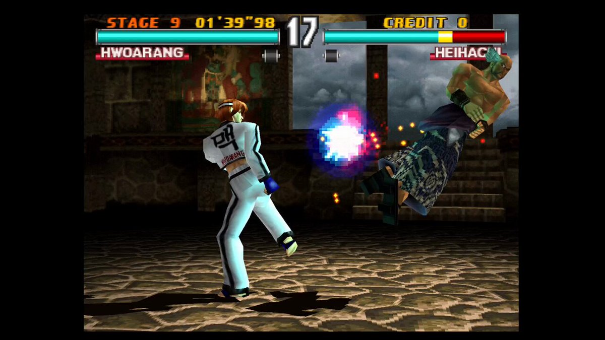 Easy CPU Heihachi letting me win, but letting me know he's LETTING me win