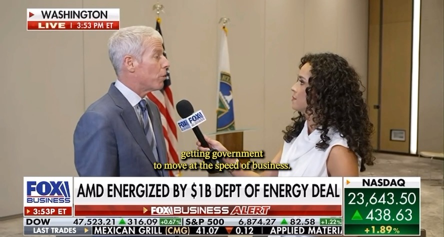 With unprecedented speed, U.S. Department of Energy has partnered with AMD to create two supercomputers, one of which could be online in as little as six months, to advance American innovation and support growth of the private sector. President Trump is getting government to move at the speed of business!