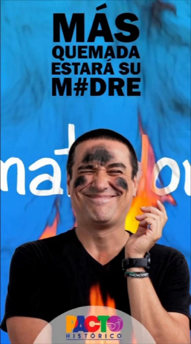 Dicen los uribistas y fachos de la derecha que me "quemé. No confundan estar quemado con ser "muy ardiente" nos vemos peleando una curul en el senado mis amores. Yo solito logré 24.762 votos en menos de 13 días de campaña digital. Superen eso mis jumentos en Crocs.
