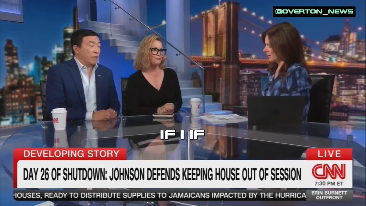 Former Democrat Andrew Yang just called out Chuck Schumer for choosing the wrong fight at the worst possible time. Yang says it’s time to put people over party. “If I’m the Dems, I’m like, look, we’ve taken a stand, but we’re not going to let families starve.” He even exposed Schumer’s previous record on this very topic: “Chuck Schumer in March kept the government open for this very reason. And then he took a blasting from the base of his party that he had to show fight.” “But this is not the fight because you have millions and millions of Americans who are on the edge right now, and everyone at home knows what I’m talking about. You’re on the edge right now, and a lot of them are getting pushed off the precipice by the shutdown.” S.E. Cupp: “Veterans, kids. I mean, it’s all kinds of people.” Yang: “Air traffic controllers, you name it.”