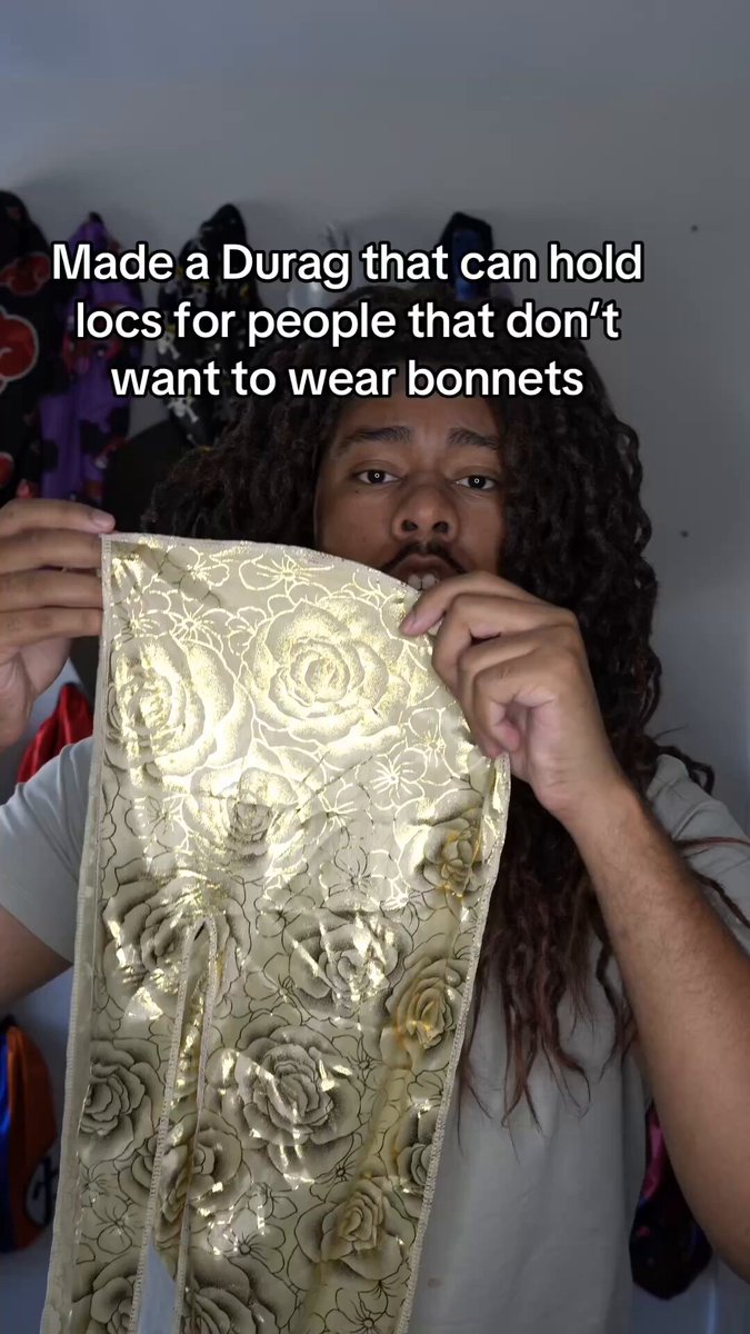 Made a Durag that can hold locs for people that don’t want to wear bonnets