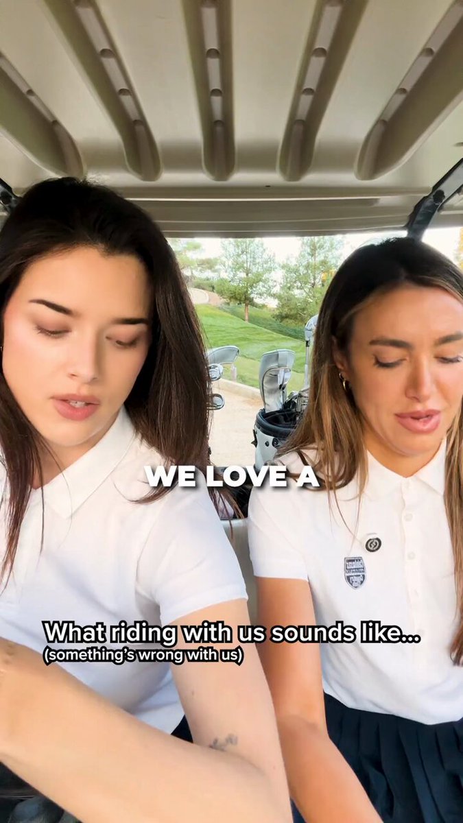 Would you ride with us??? #golf #golfergirl #golfgirls #golfbabe