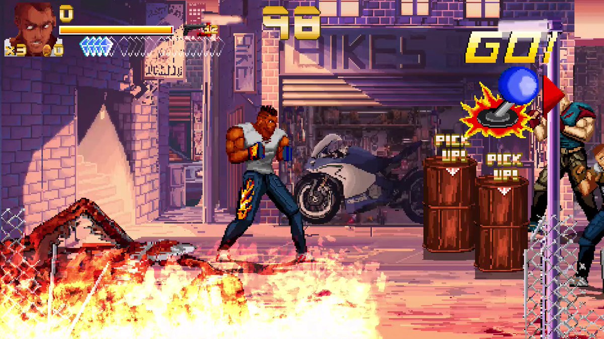 Born from the roar of the arcade, coin-op style beat 'em up action in Fallen City Brawl, hitting HARD with 15% off on Steam until 3rd November! 😍 #pcgaming #indiegame #beatemup eastasiasoft Joshua Michael French ジョシュア