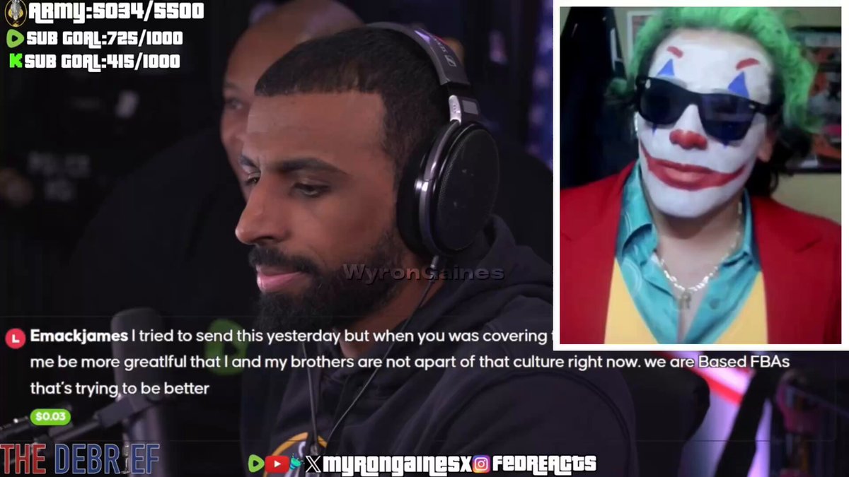♦️Myron’s staff invites Gypsy Crusader to come on the Fresh&amp;Fit Podcast!🃏 “If you think the staff gonna feel pressed by you, it’s ain’t gonna happen bro. Just bring your ass man don’t worry about it!”