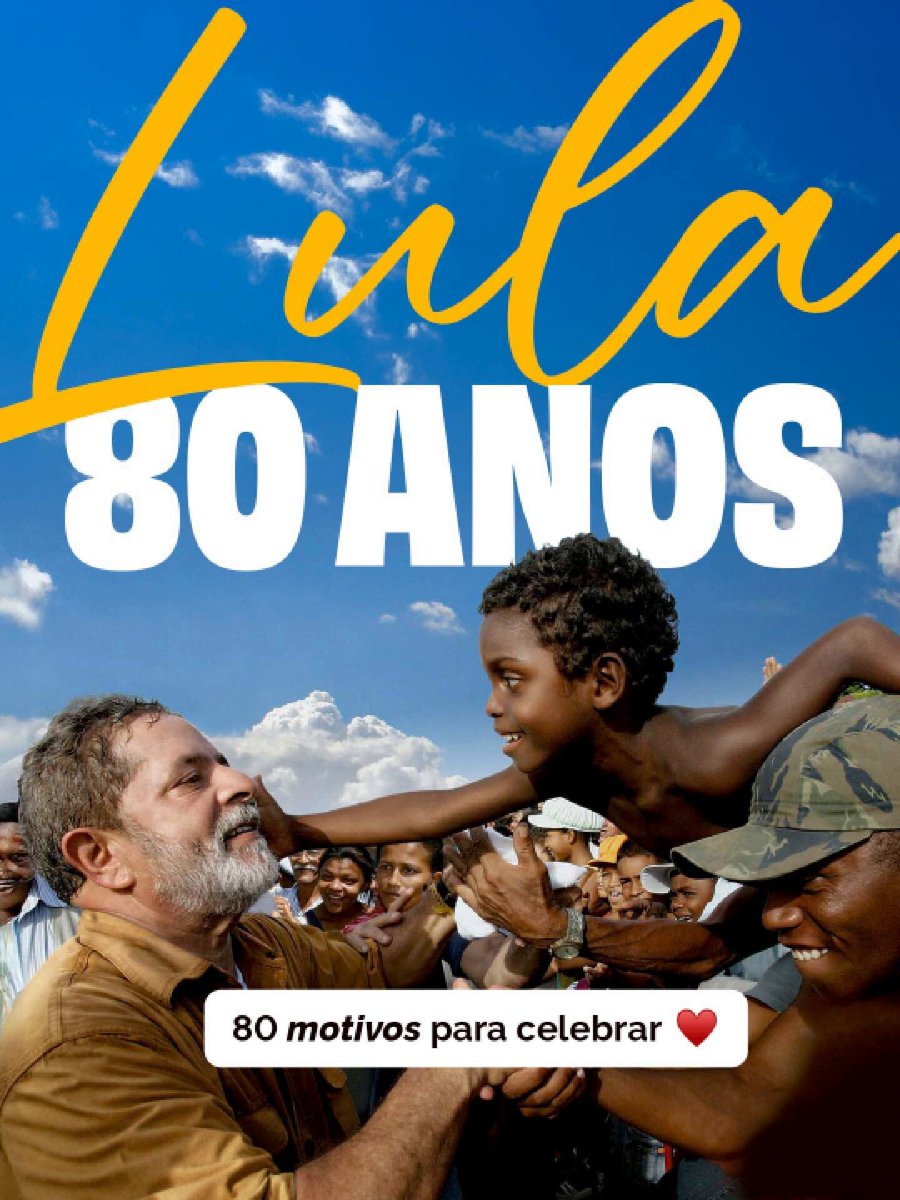 Hoje é dia de celebrar 80 anos de uma trajetória que se confunde com a história recente do nosso país. Pra marcar esse momento, reunimos 80 motivos pra comemorar. 80 conquistas e sonhos realizados. ❤️🇧🇷