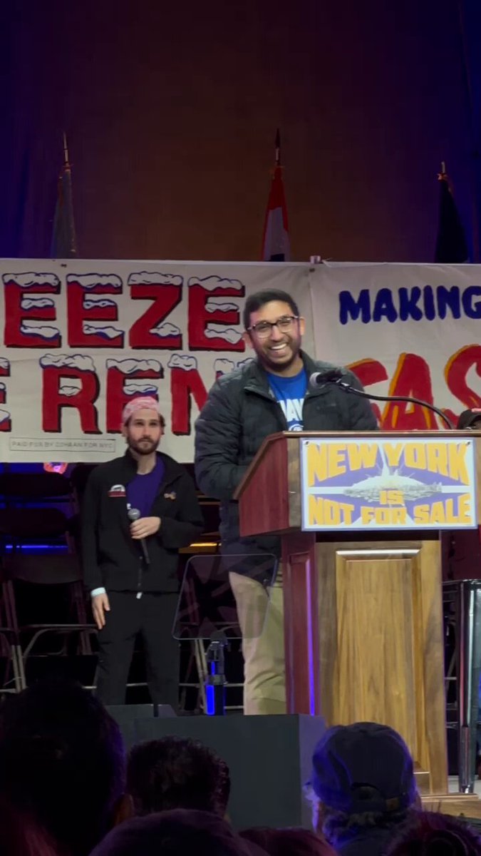“We might go on strike this week for the fair contract we need &amp; deserve,” Jazib told the crowd. “Our fight has only grown more urgent as the federal government threatens to slash funding for research institutions while attacking the international members of our community.”