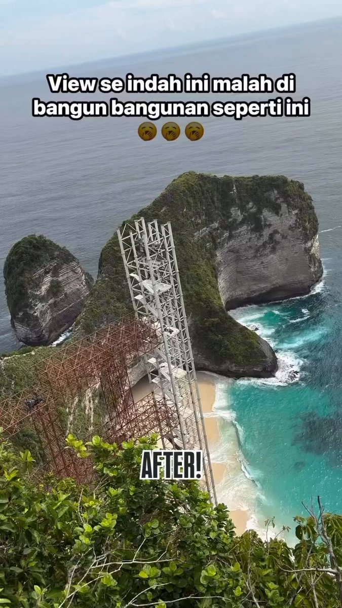 Entahlah🙃 View sebagus ini malah jadi begini! Nusapenida, Bali