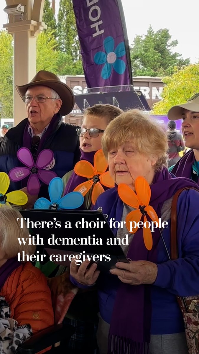 The Forgetful Friends Chorus is an organization in Manassas, Virginia, for folks living with dementia as well as their caregivers. They rehearse twice a month and travel to local senior living facilities to perform.