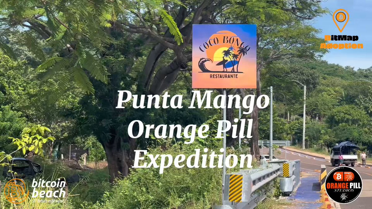 Spent the day with the Bitcoin Beach crew Orange Pilling Punta Mango🍊💊