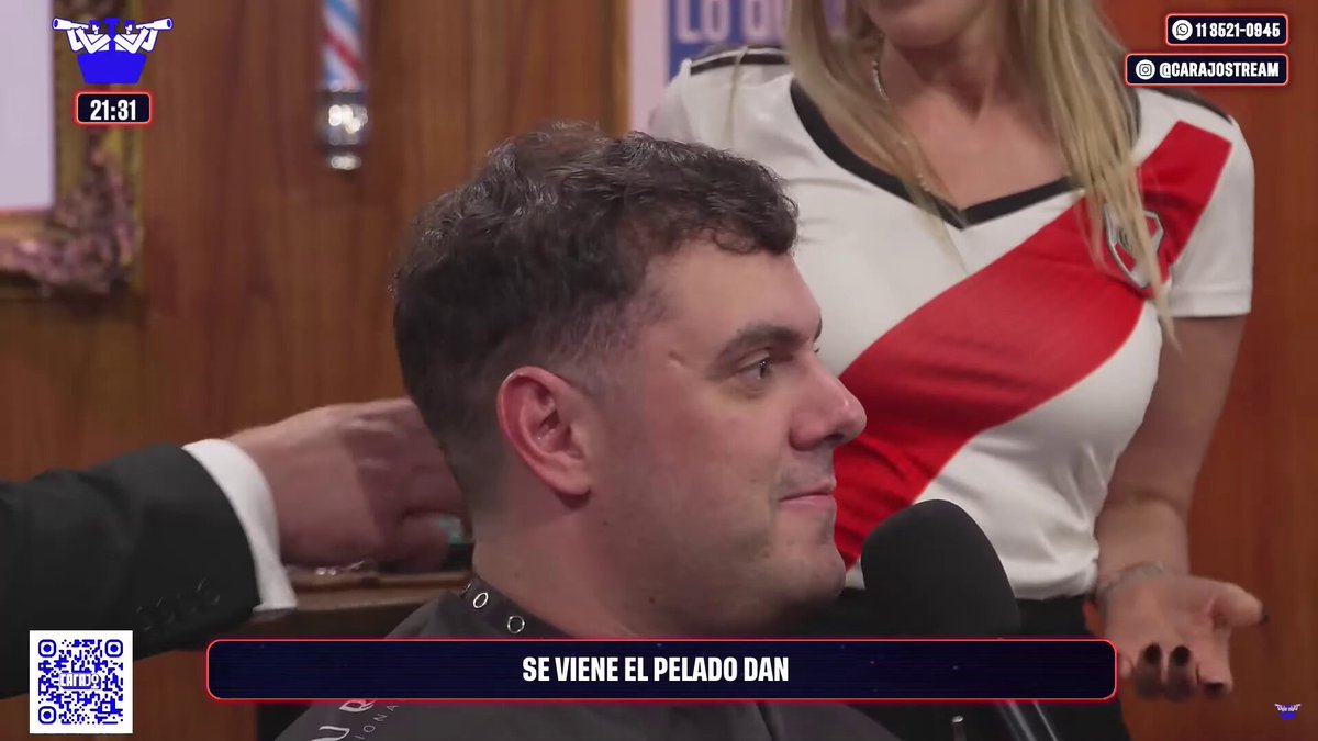 "Me dieron ganas de ser amigo de Fred Machado" Después de Diego Santilli, Daniel 'Gordo Dan' Parisini se peló en vivo.
