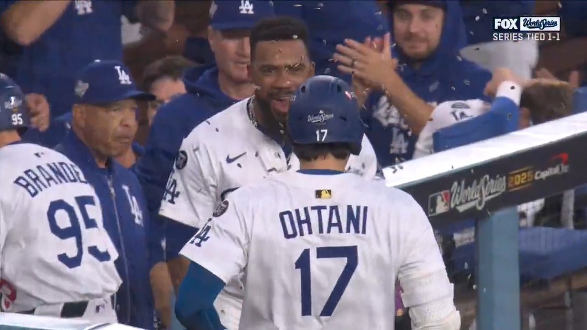 Shohei Ohtani’s feeling good. #WorldSeries