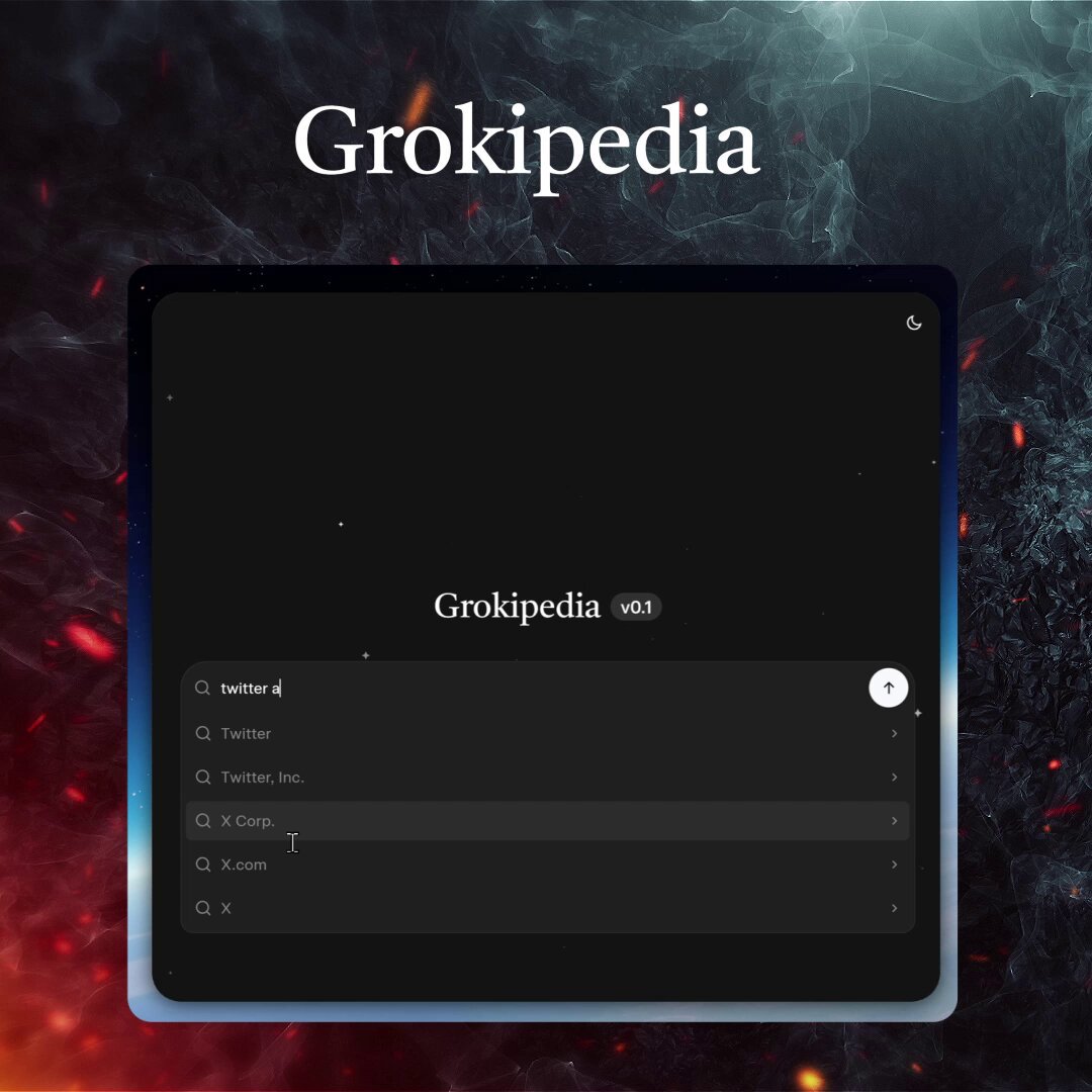 Grokipedia v0.1 is now live.