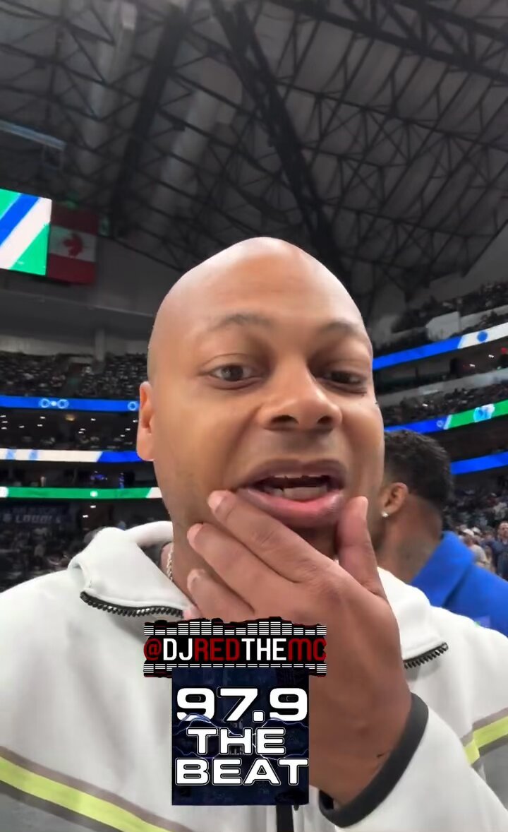 Megan Thee Stallion at the Mavericks game in Dallas tonight.