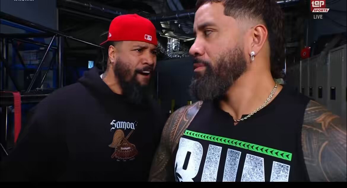 JIMMY USO BASICALLY SAID JEY USO CANT HANG WITH HIM INSIDE THE RING 👀 #WWERaw
