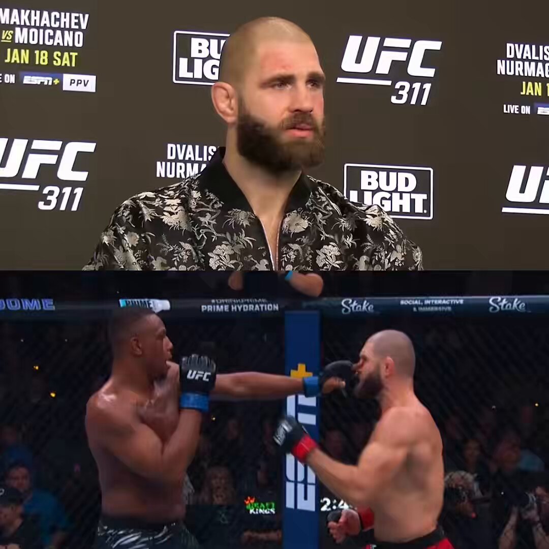 Jiri Prochazka on getting poked in the eye while fighting at UFC 311: “I will play the game for the doctor. No way to stop the fight because an eye poke, I’ve got one more eye. This is the true sport of man. Fighting with eyes, no eyes, doesn’t matter. Fight till the end.” 🥶